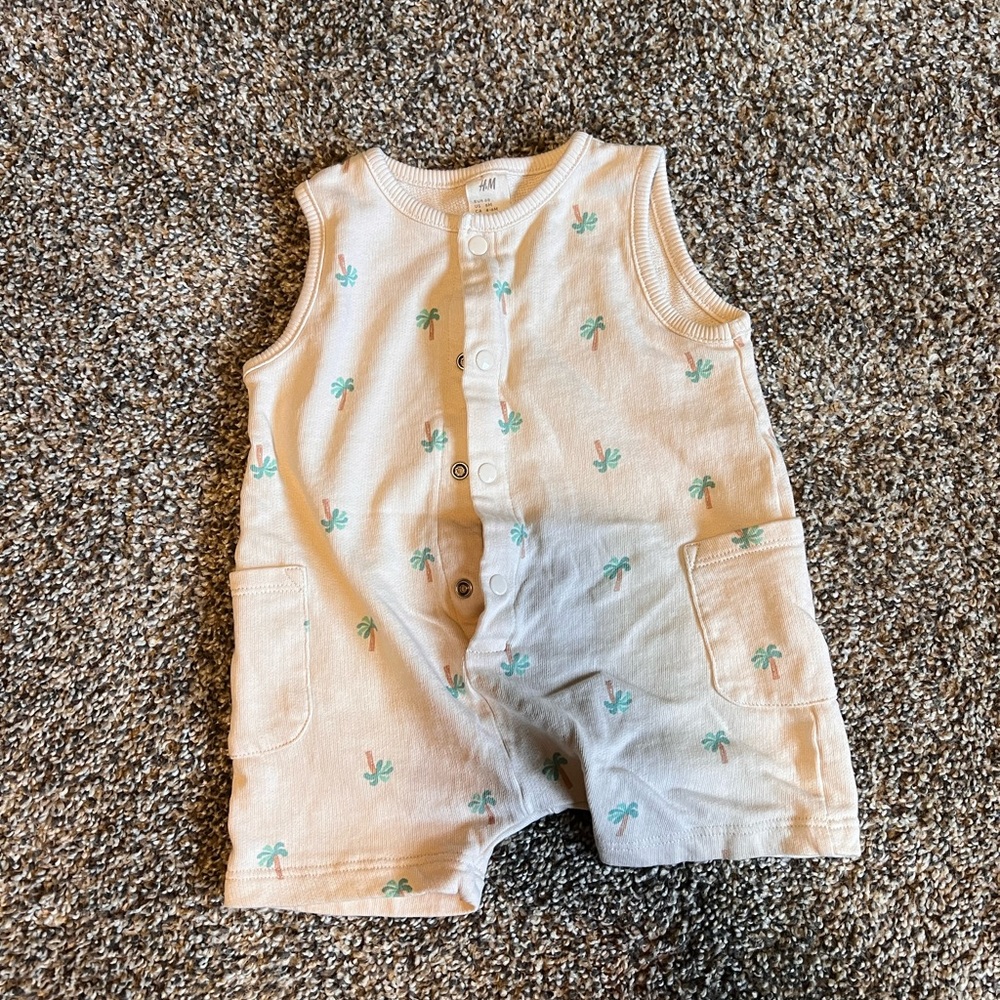 H&M Cream Knit Baby Romper